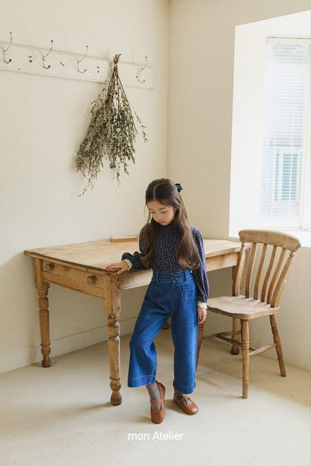 Mon Atelier - Korean Children Fashion - #minifashionista - It Item Denim Pants - 8