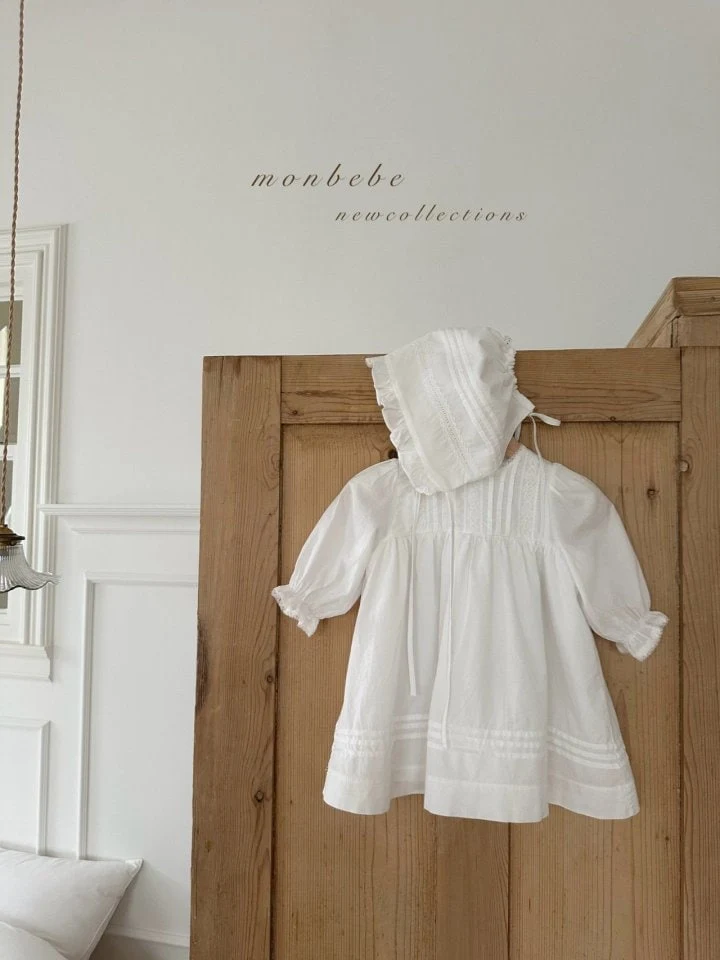 Monbebe - Korean Baby Fashion - #babyboutiqueclothing - Petit Pintuck Bonnet - 2