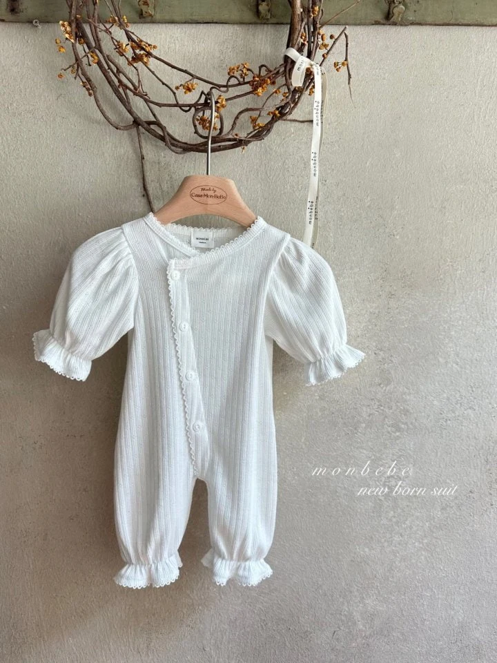 Monbebe - Korean Baby Fashion - #babyfever - Newborn Celine Bodysuit - 8