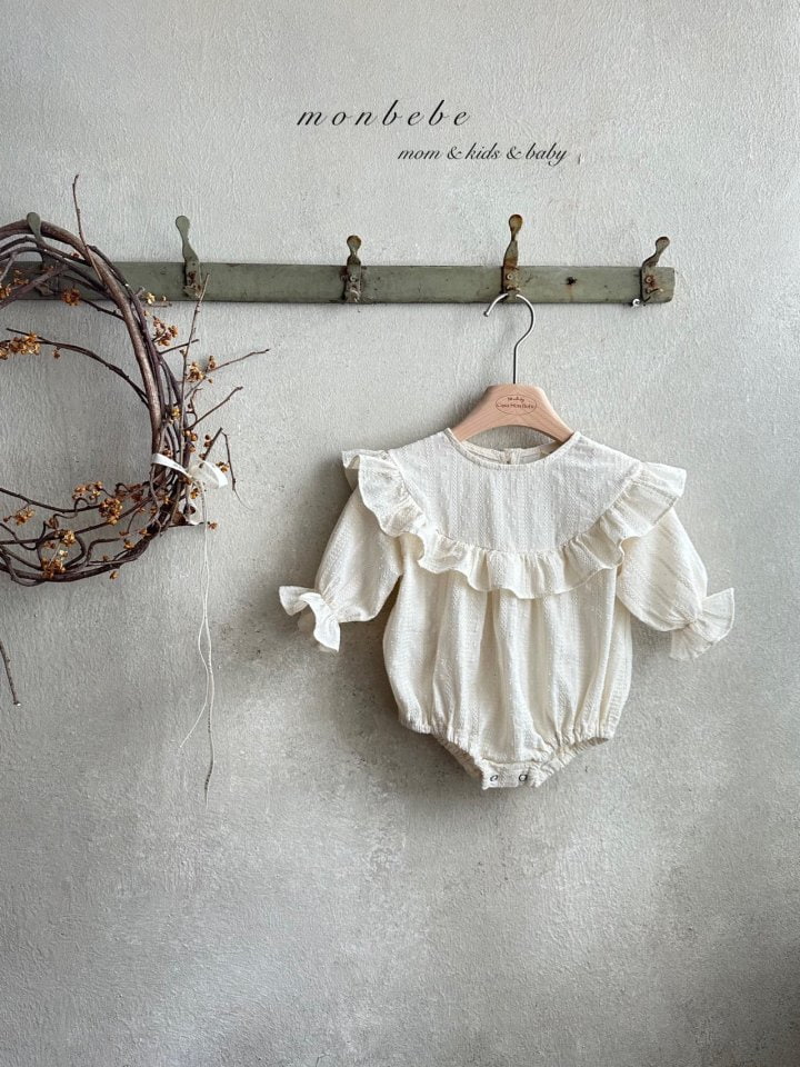 Monbebe - Korean Baby Fashion - #babyoninstagram - Sophia Frill Bodysuit