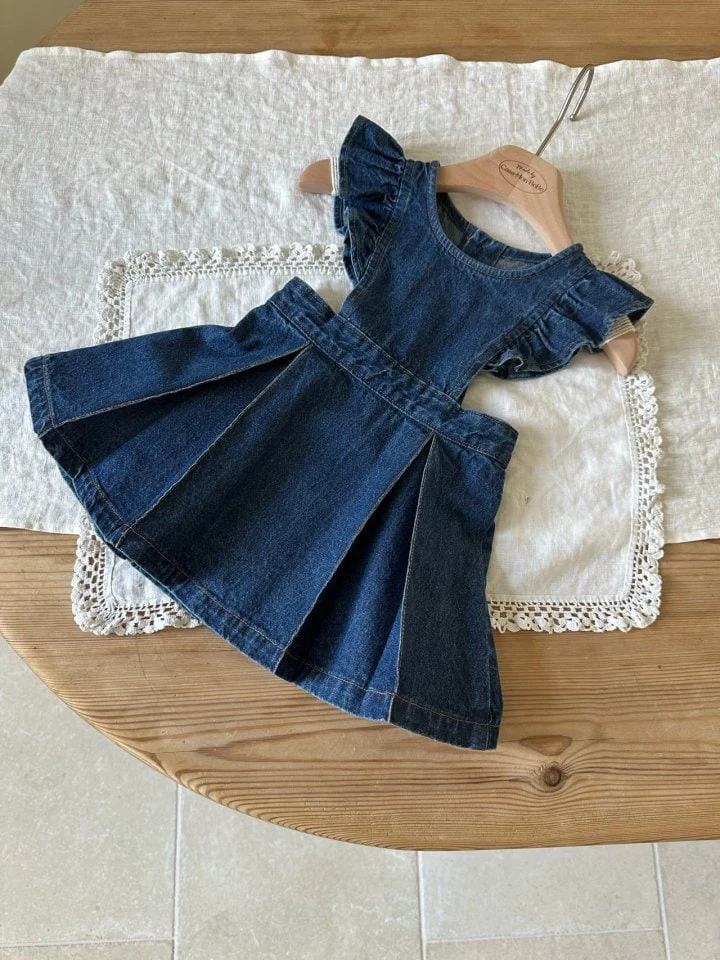 Monbebe - Korean Children Fashion - #Kfashion4kids - Miya Denim Dress - 10