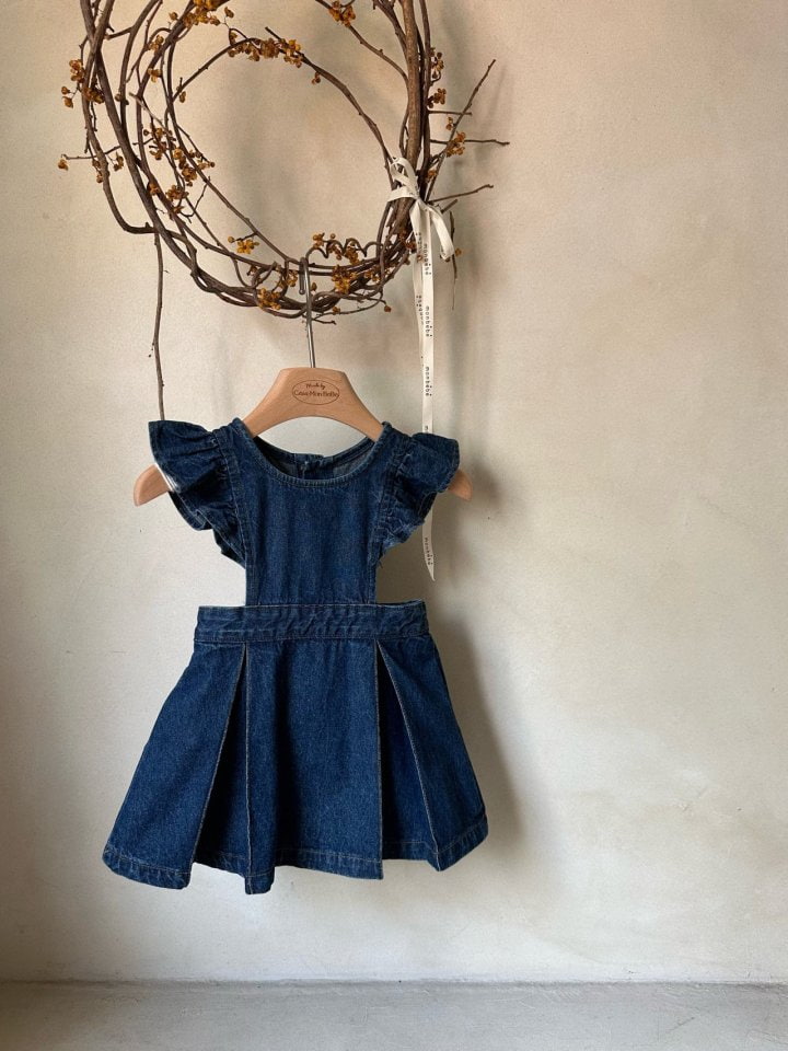 Monbebe - Korean Children Fashion - #kidsshorts - Miya Denim Dress - 7