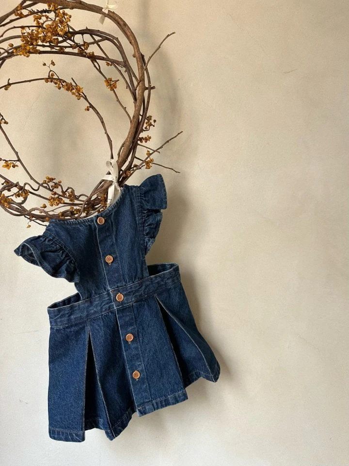 Monbebe - Korean Children Fashion - #kidsstore - Miya Denim Dress - 8