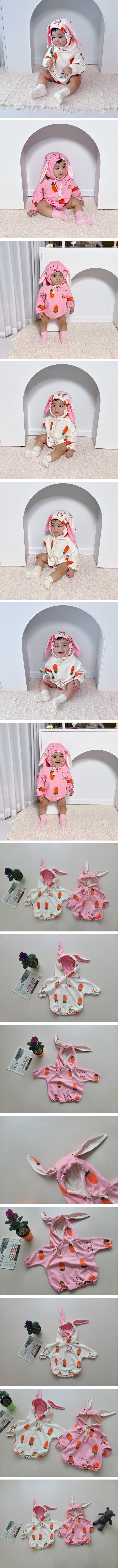 Moran - Korean Baby Fashion - #babygirlfashion - Carrot Bodysuit