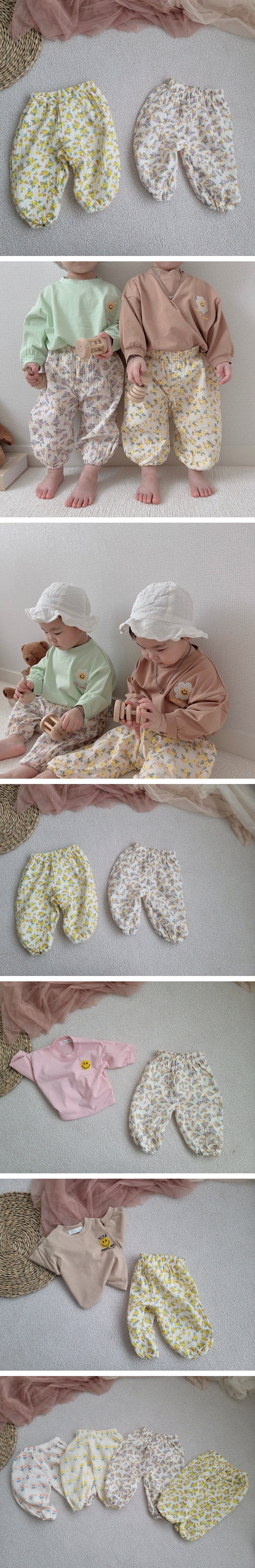 Moran - Korean Children Fashion - #littlefashionista - Field Flower Pants