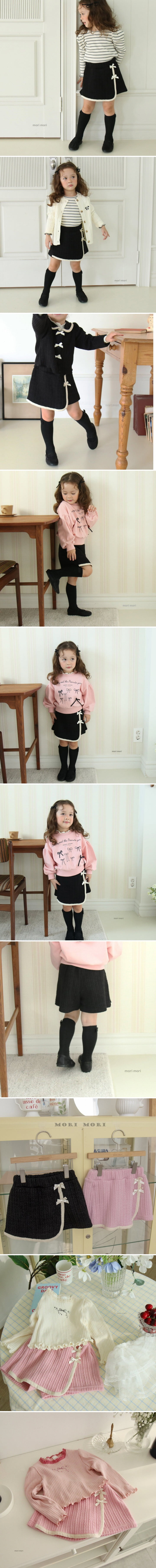 Mori Mori - Korean Children Fashion - #designkidswear - Coco Ribbon Skirt Pants