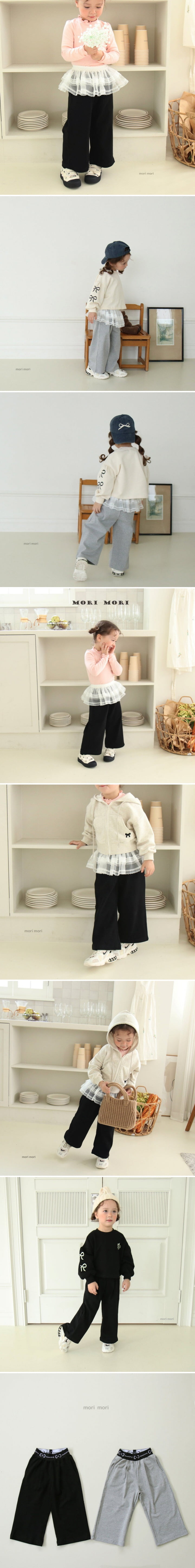 Mori Mori - Korean Children Fashion - #minifashionista - Ribbon Band Long Pants