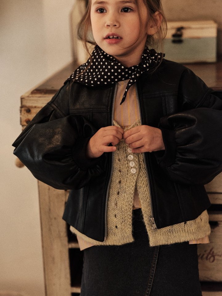 Mumunbaba - Korean Children Fashion - #Kfashion4kids - Little Leather Jumper - 8