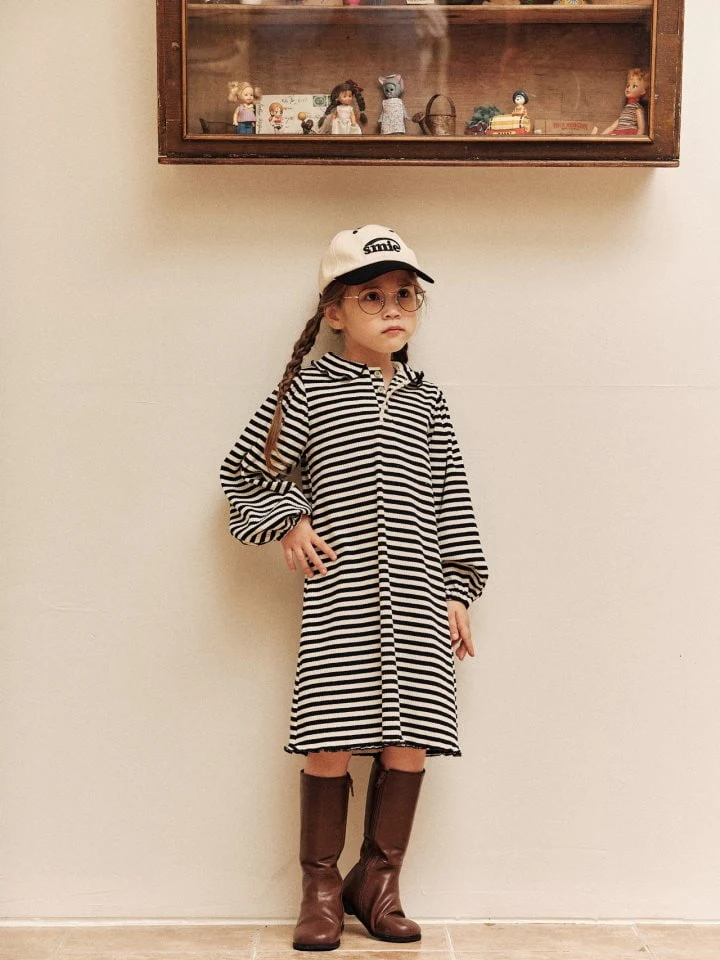 Mumunbaba - Korean Children Fashion - #childofig - Mini Collar One-piece - 7