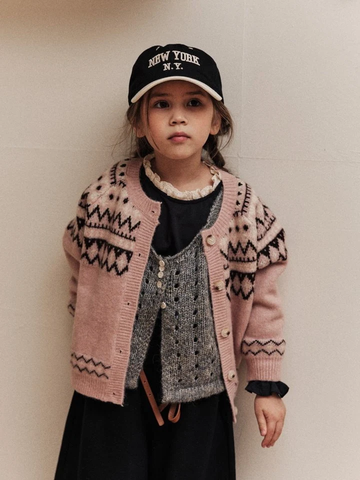 Mumunbaba - Korean Children Fashion - #discoveringself - Jacquard Wool Knit Cardigan - 11