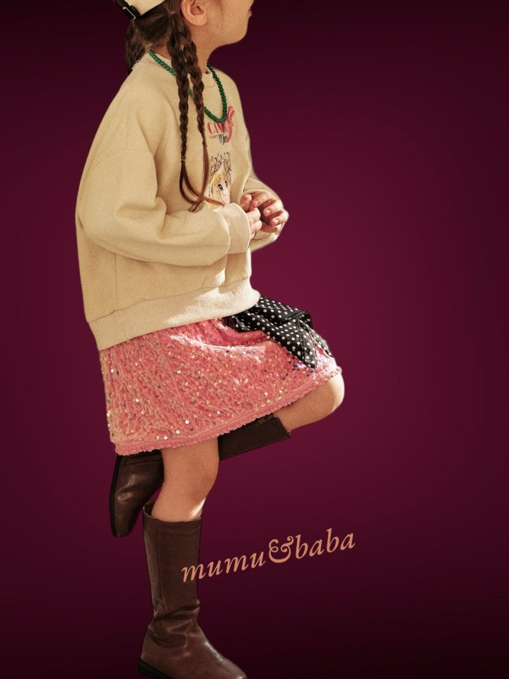 Mumunbaba - Korean Children Fashion - #discoveringself - Velvet Spangle Skirt