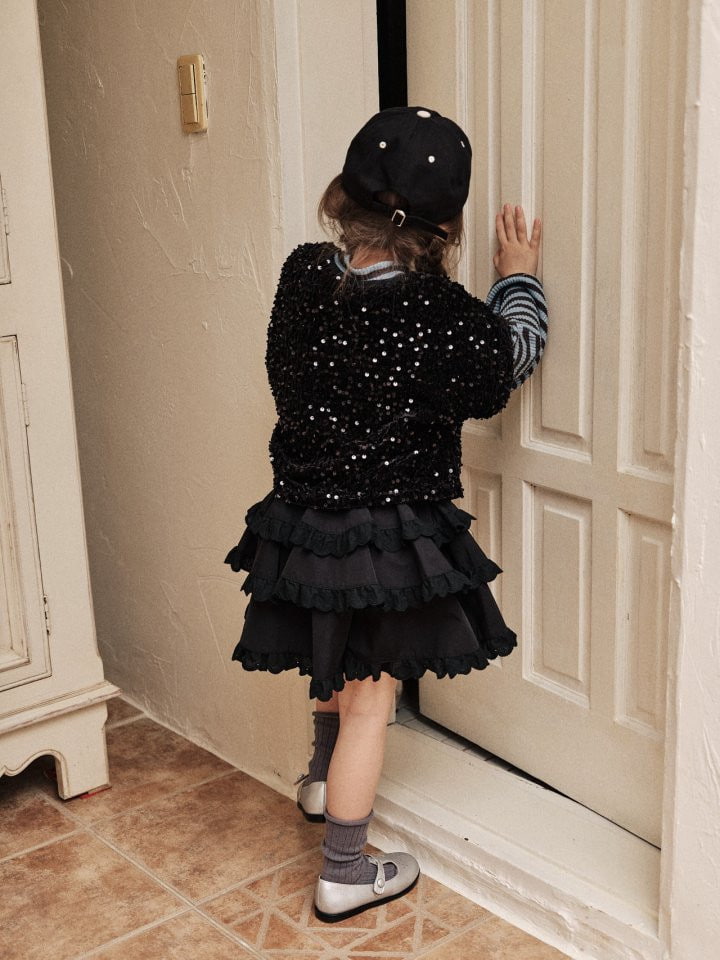 Mumunbaba - Korean Children Fashion - #fashionkids - Spankle Velvet Tee - 9