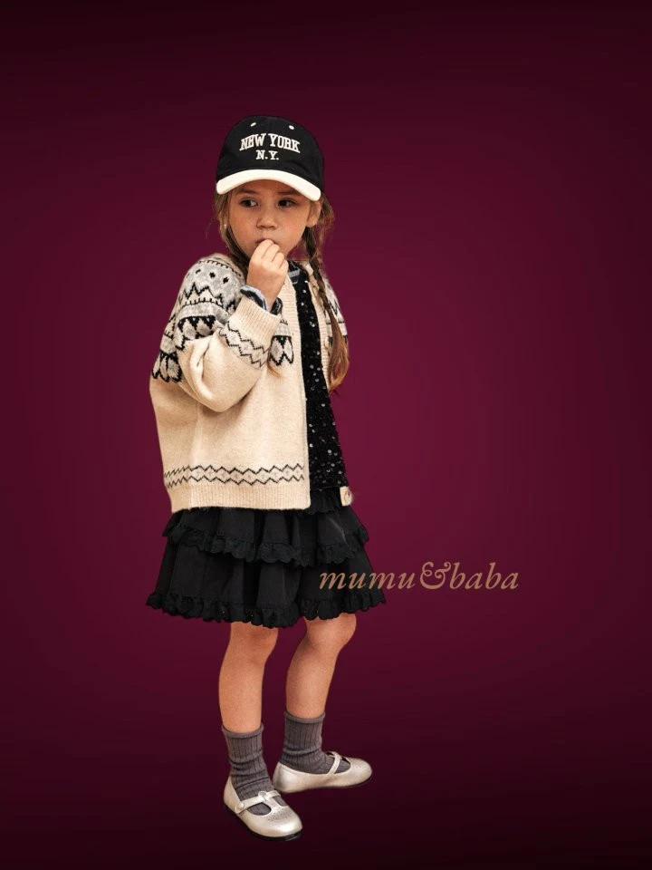 Mumunbaba - Korean Children Fashion - #magicofchildhood - Jacquard Wool Knit Cardigan - 2