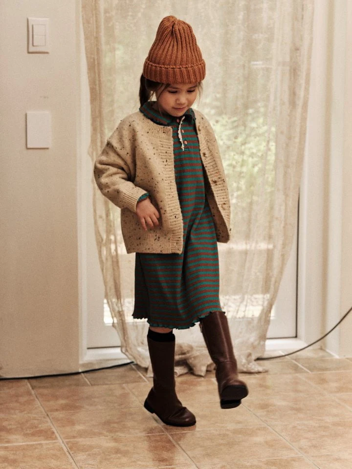 Mumunbaba - Korean Children Fashion - #stylishchildhood - Cookie Wool Knit Cardigan - 2