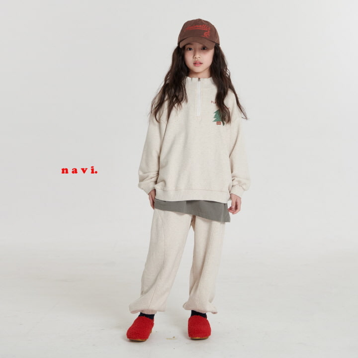 Navi - Korean Children Fashion - #childofig - Tree Half Zip-up - 12