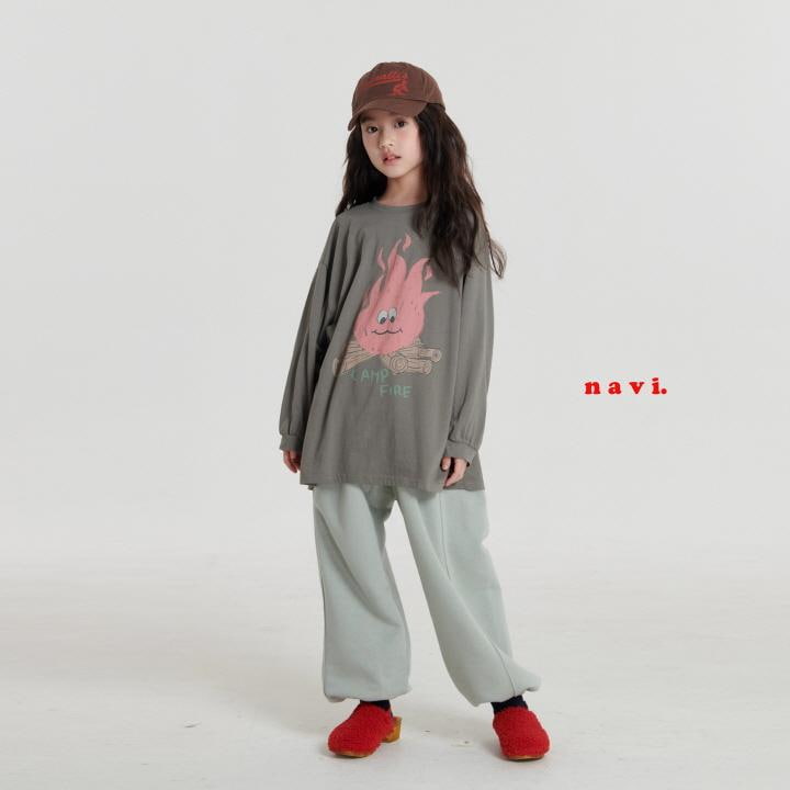 Navi - Korean Children Fashion - #stylishchildhood - Fire Long Tee - 4