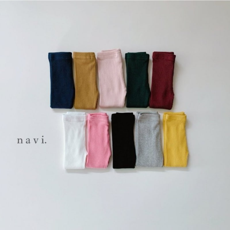 Navi - Korean Children Fashion - #designkidswear - Rib Leggings