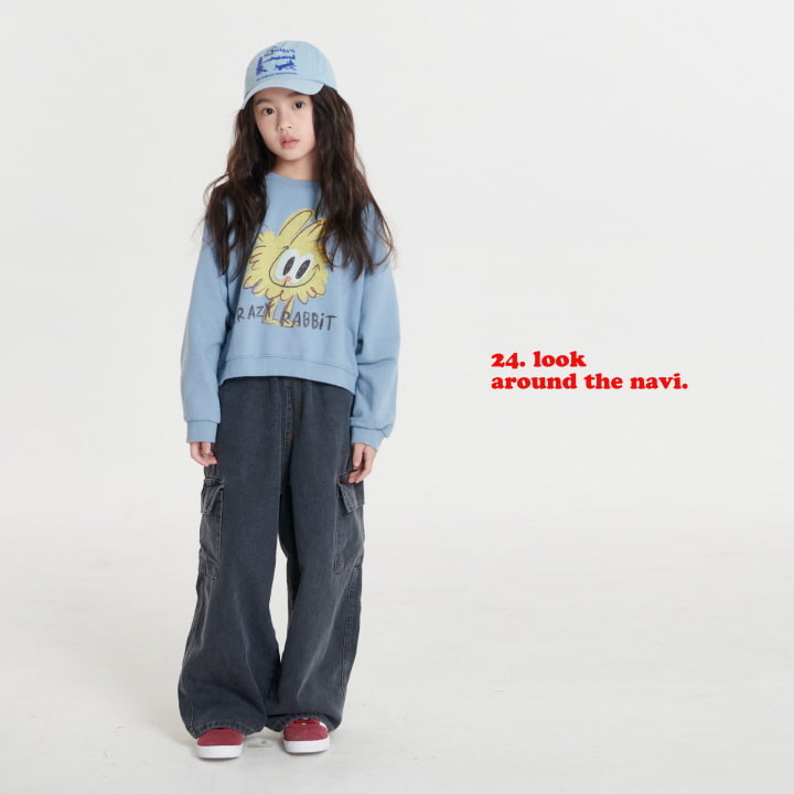 Navi - Korean Children Fashion - #discoveringself - Rabbit Crop Sweatshirts - 7