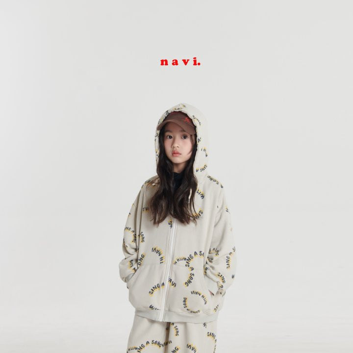 Navi - Korean Children Fashion - #discoveringself - Circle Hood Zip-up Jacket