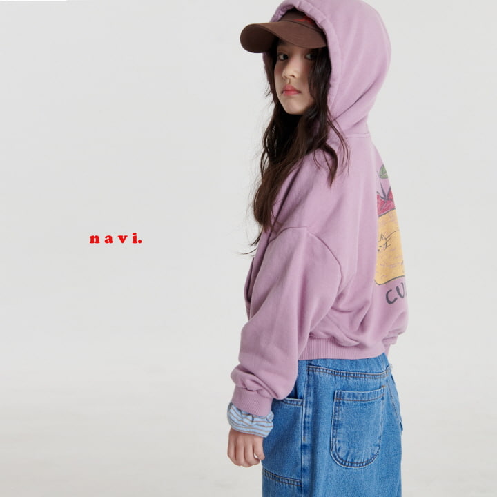 Navi - Korean Children Fashion - #kidsshorts - Color Hood Zip-up