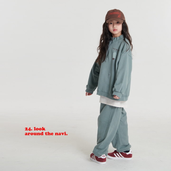 Navi - Korean Children Fashion - #littlefashionista - Tree Half Zip-up - 5