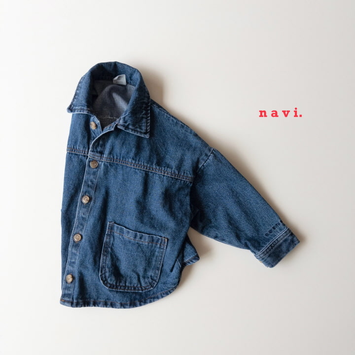 Navi - Korean Children Fashion - #littlefashionista - East Denim Jacket - 10