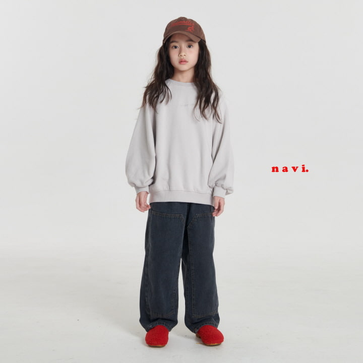 Navi - Korean Children Fashion - #littlefashionista - Double Knee Denim Pants - 4