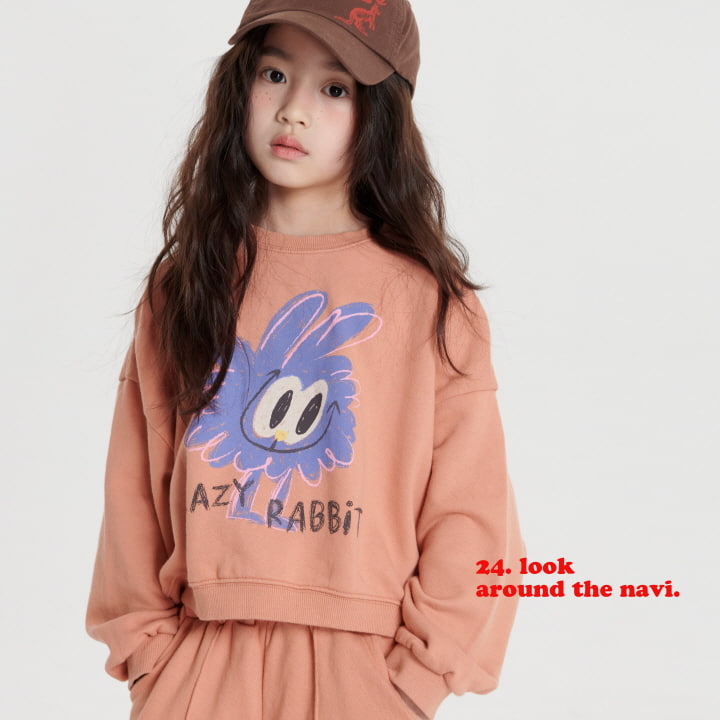 Navi - Korean Children Fashion - #prettylittlegirls - Rabbit Crop Sweatshirts - 2