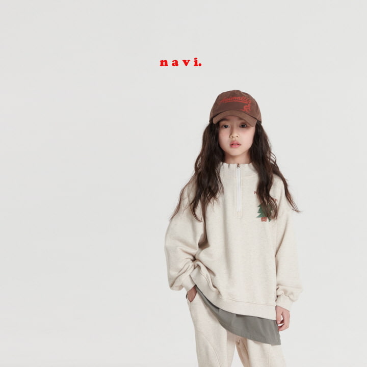 Navi - Korean Children Fashion - #stylishchildhood - Tree Half Zip-up - 11