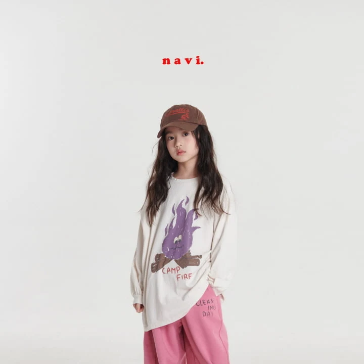 Navi - Korean Children Fashion - #todddlerfashion - Fire Long Tee