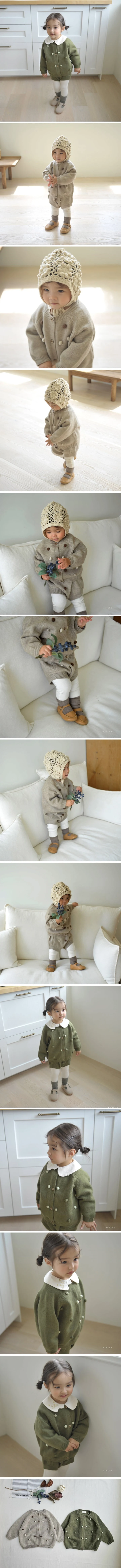 Neneru - Korean Baby Fashion - #babyfever - Bell Knit Cardigan