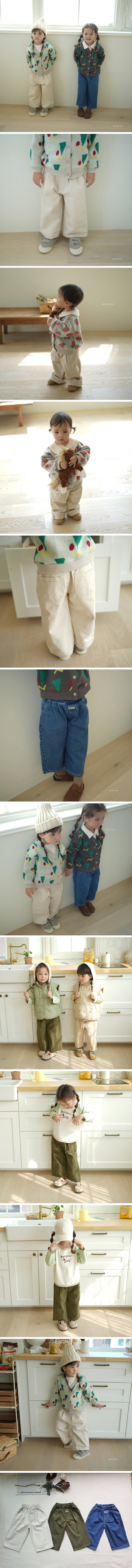 Neneru - Korean Baby Fashion - #babygirlfashion - Double Wide Pants