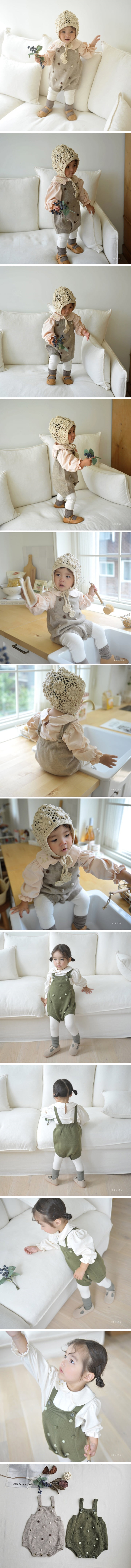 Neneru - Korean Baby Fashion - #babygirlfashion - Bell Knit Bodysuit