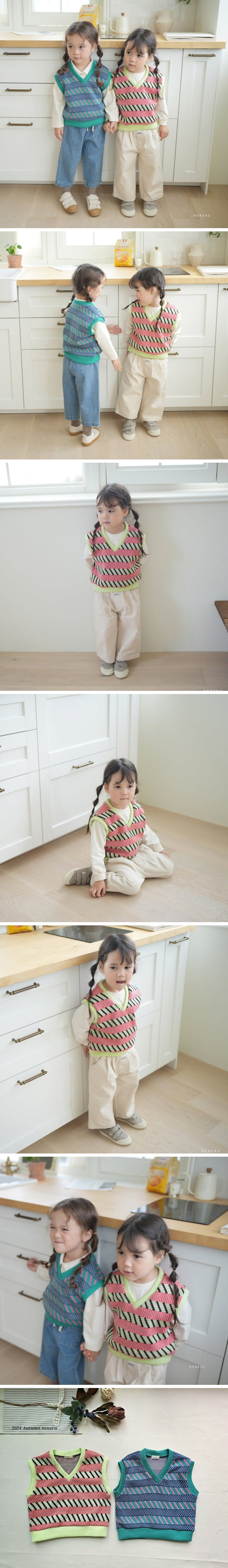 Neneru - Korean Baby Fashion - #babyootd - Georgia Knit Vest