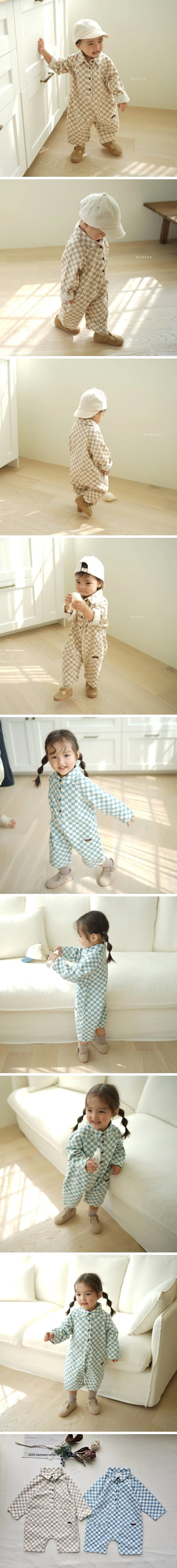 Neneru - Korean Baby Fashion - #babyootd - Half Jumpsuit