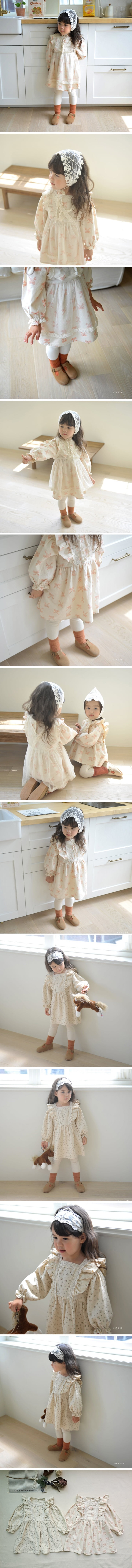 Neneru - Korean Children Fashion - #childofig - Blossom Frill One-piece