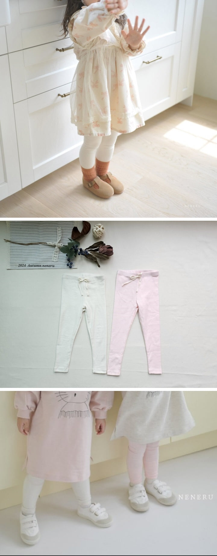 Neneru - Korean Children Fashion - #todddlerfashion - Laura Leggings