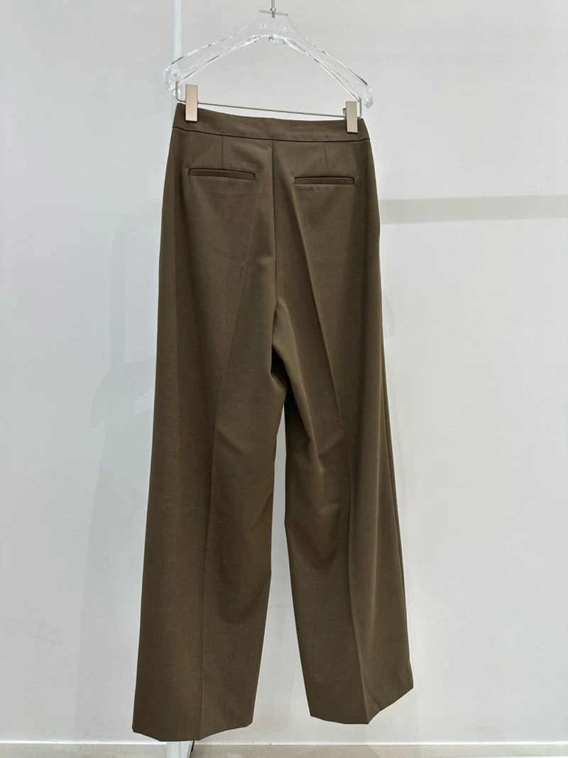 Neroli36 - Korean Women Fashion - #vintageinspired - Lia Pleated Pants - 3