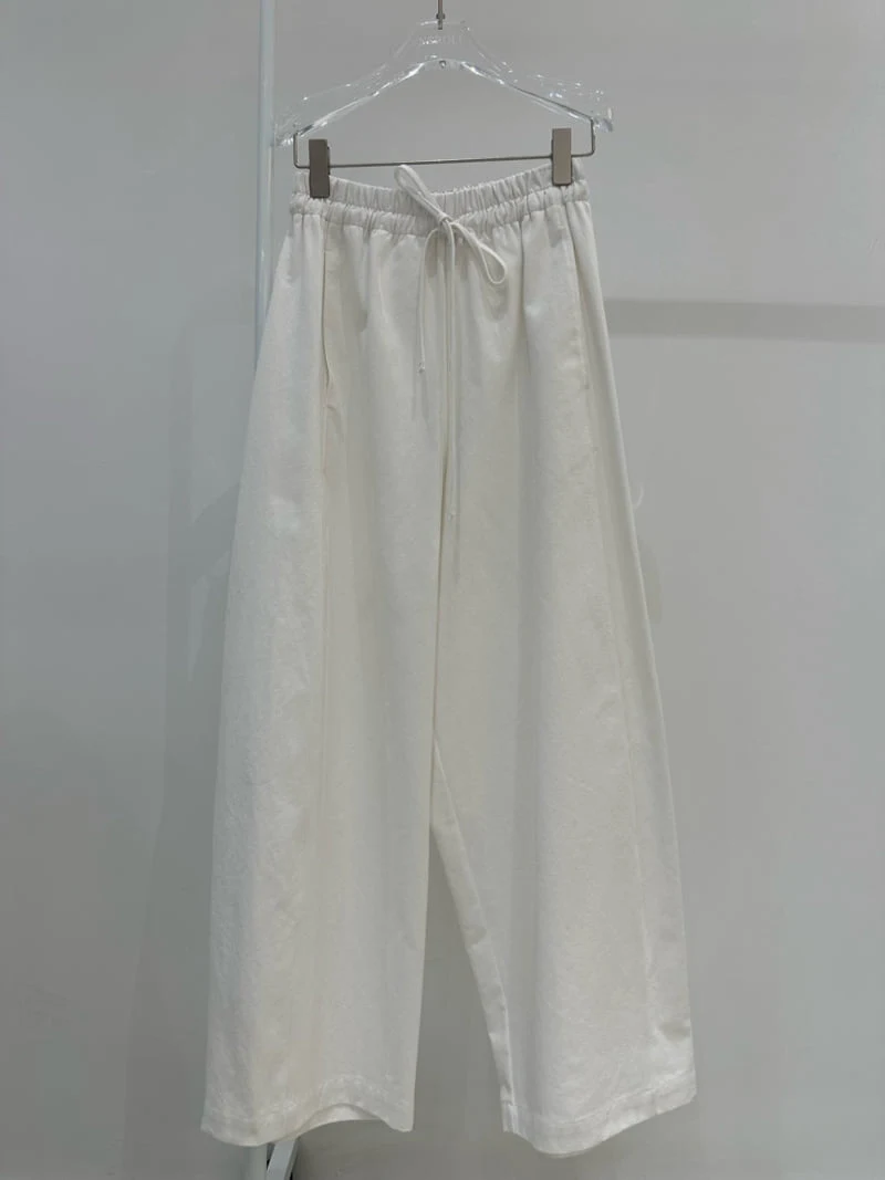 Neroli36 - Korean Women Fashion - #womensfashion - Slit Band Pants - 2