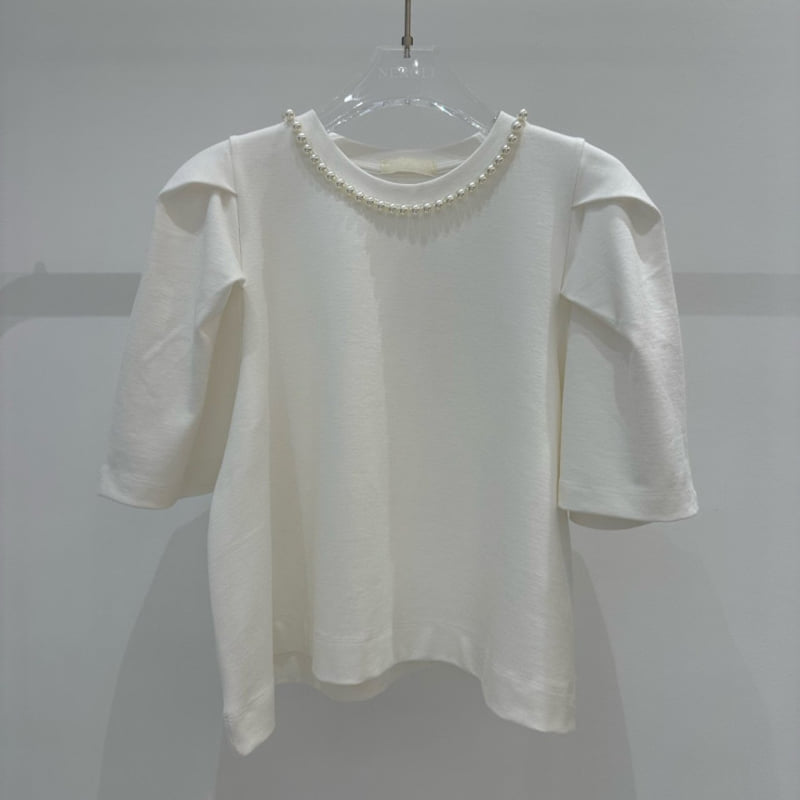 Neroli36 - Korean Women Fashion - #womensfashion - Pearl Tee - 2