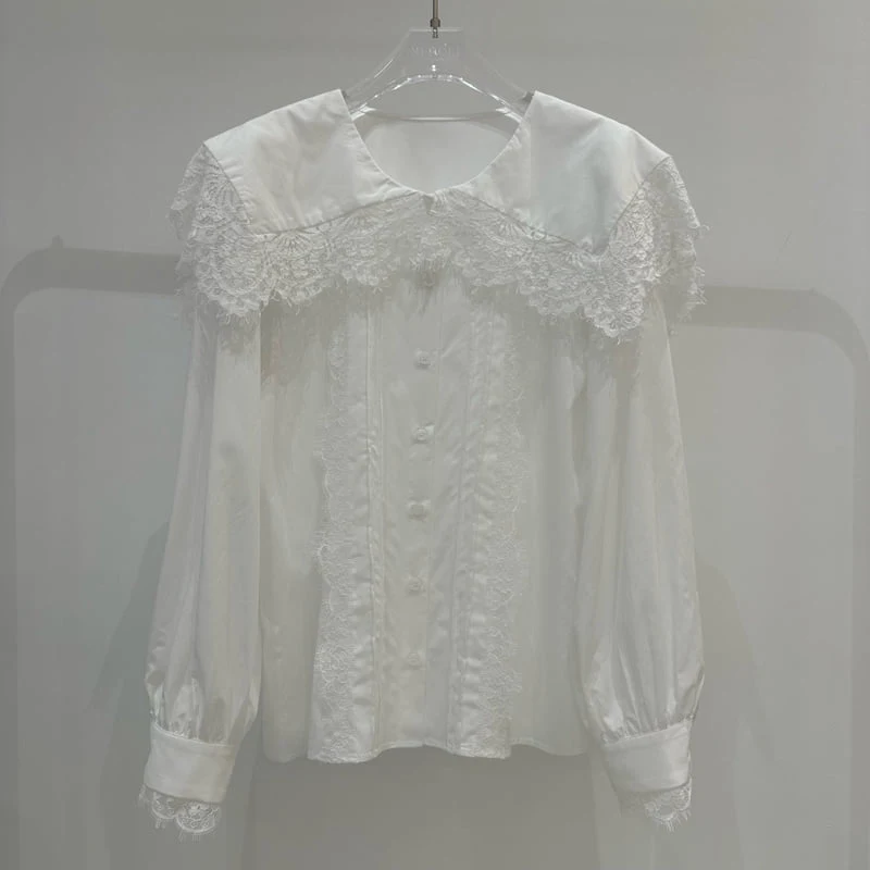 Neroli36 - Korean Women Fashion - #womensfashion - Sena Lace Blouse - 2