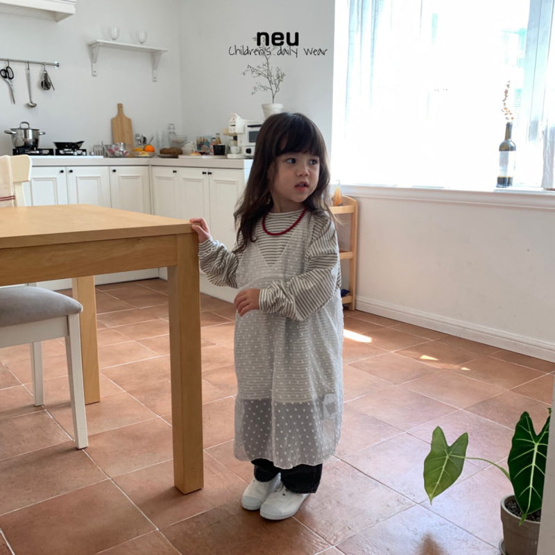 Neu - Korean Children Fashion - #discoveringself - Layered One-piece - 8