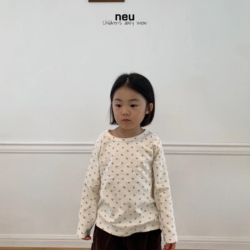 Neu - Korean Children Fashion - #kidsshorts - Eyelet Tee - 2