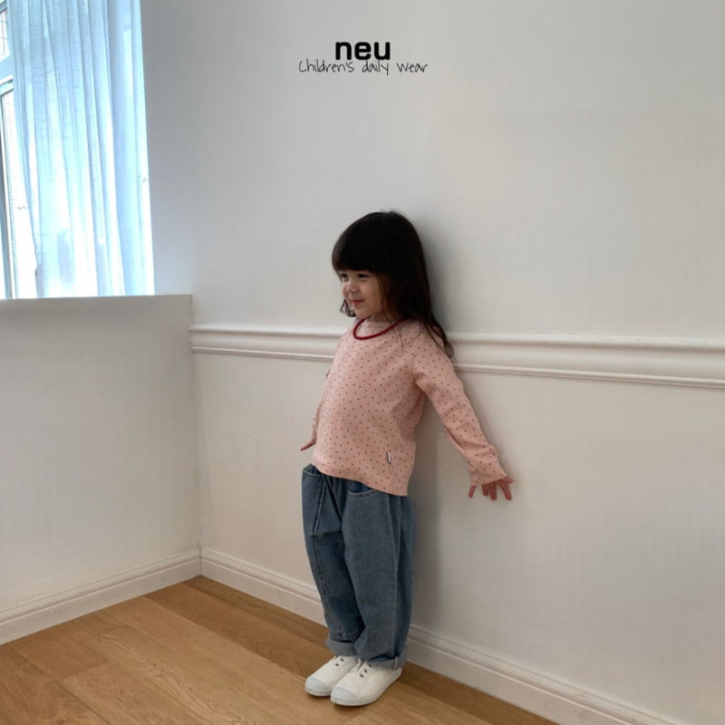 Neu - Korean Children Fashion - #kidsstore - Eyelet Tee - 3