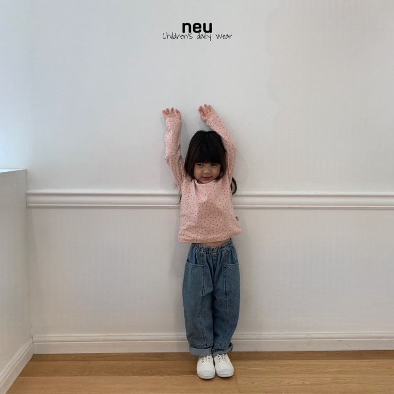 Neu - Korean Children Fashion - #kidsstore - Eyelet Tee - 4