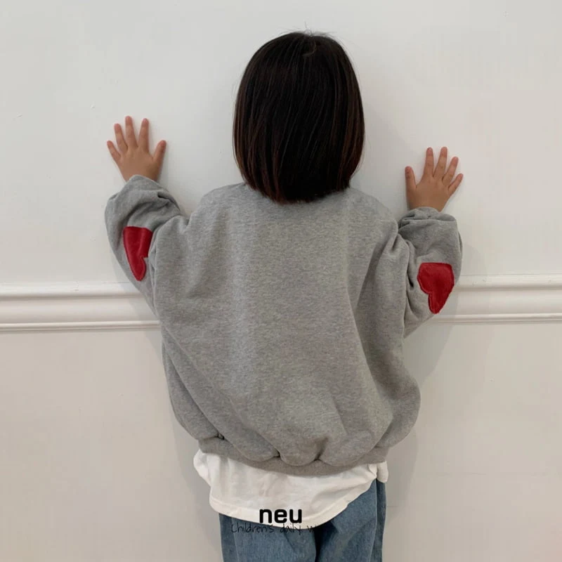 Neu - Korean Children Fashion - #kidzfashiontrend - Heart Bread Sweatshirts - 2