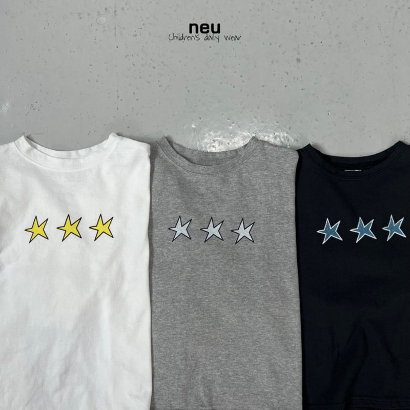 Neu - Korean Children Fashion - #prettylittlegirls - Star Tee