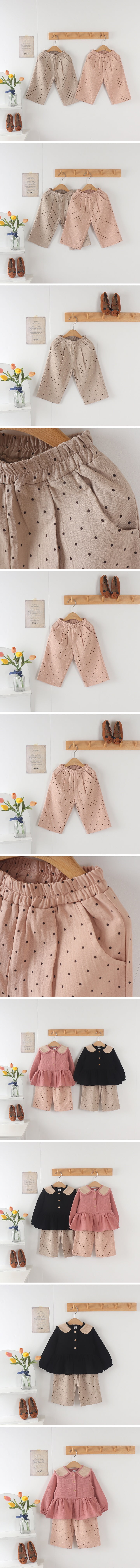 New Pierrot - Korean Children Fashion - #childofig - Dot Wide Pants