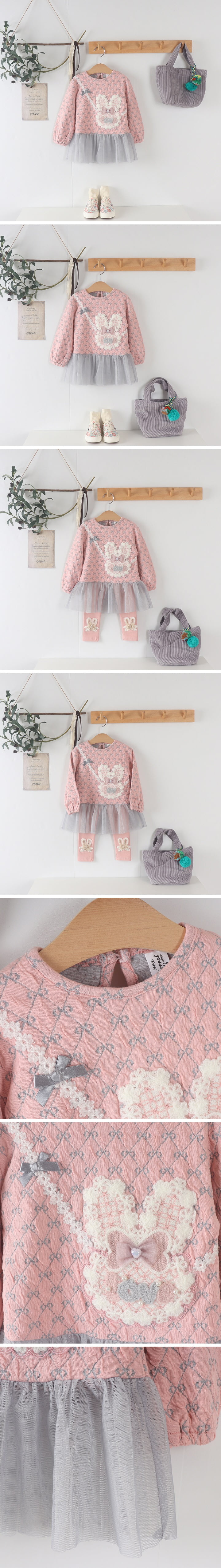 New Pierrot - Korean Children Fashion - #prettylittlegirls - Rabbit Bag Dress