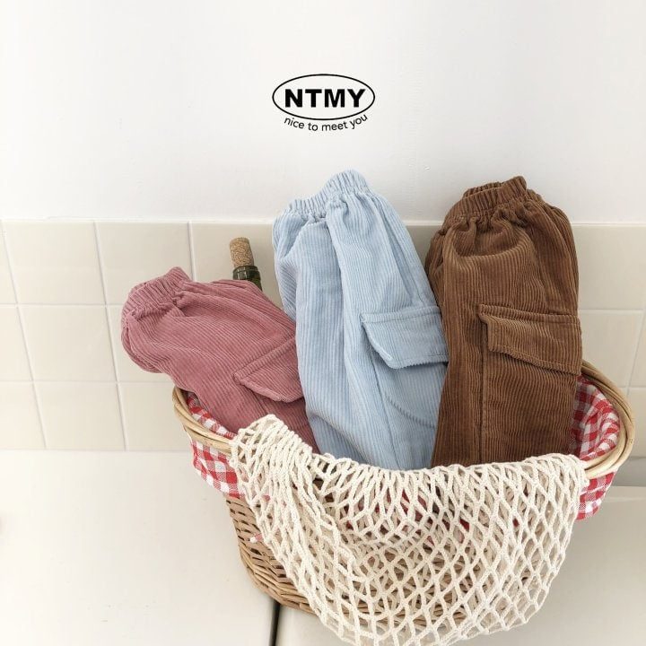 Nice To Meet You - Korean Children Fashion - #Kfashion4kids - Corduroy Pocket Half Pants - 10